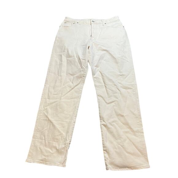 NEW Madewell‎ The Curvy '90s Straight Jean White Womens Size 32 Denim Pants - Picture 2 of 10